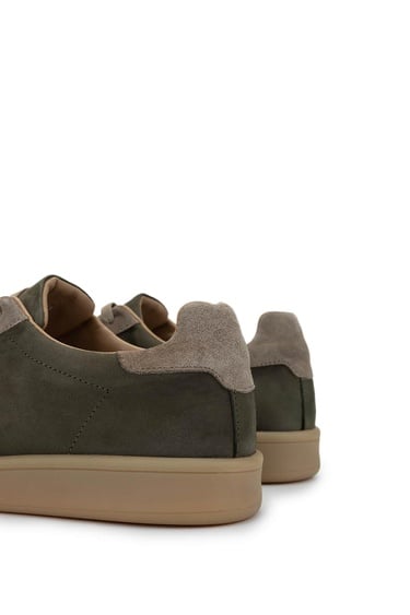  Tamer Tanca Erkek Hakiki Deri Haki Sneakers & Spor Ayakkabı