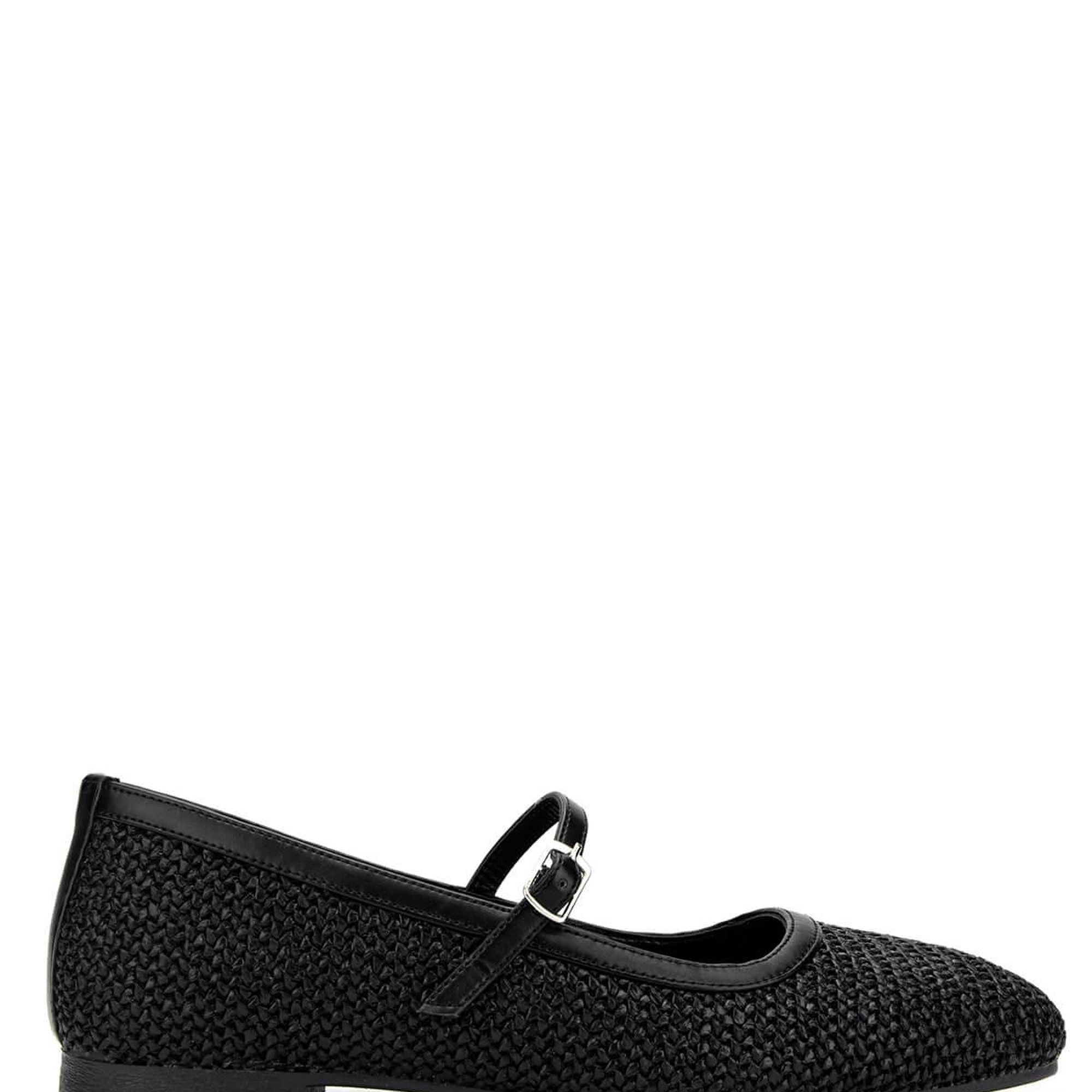 Tamer Tanca Kadın Hakiki Deri Siyah Babet Ayakkabı