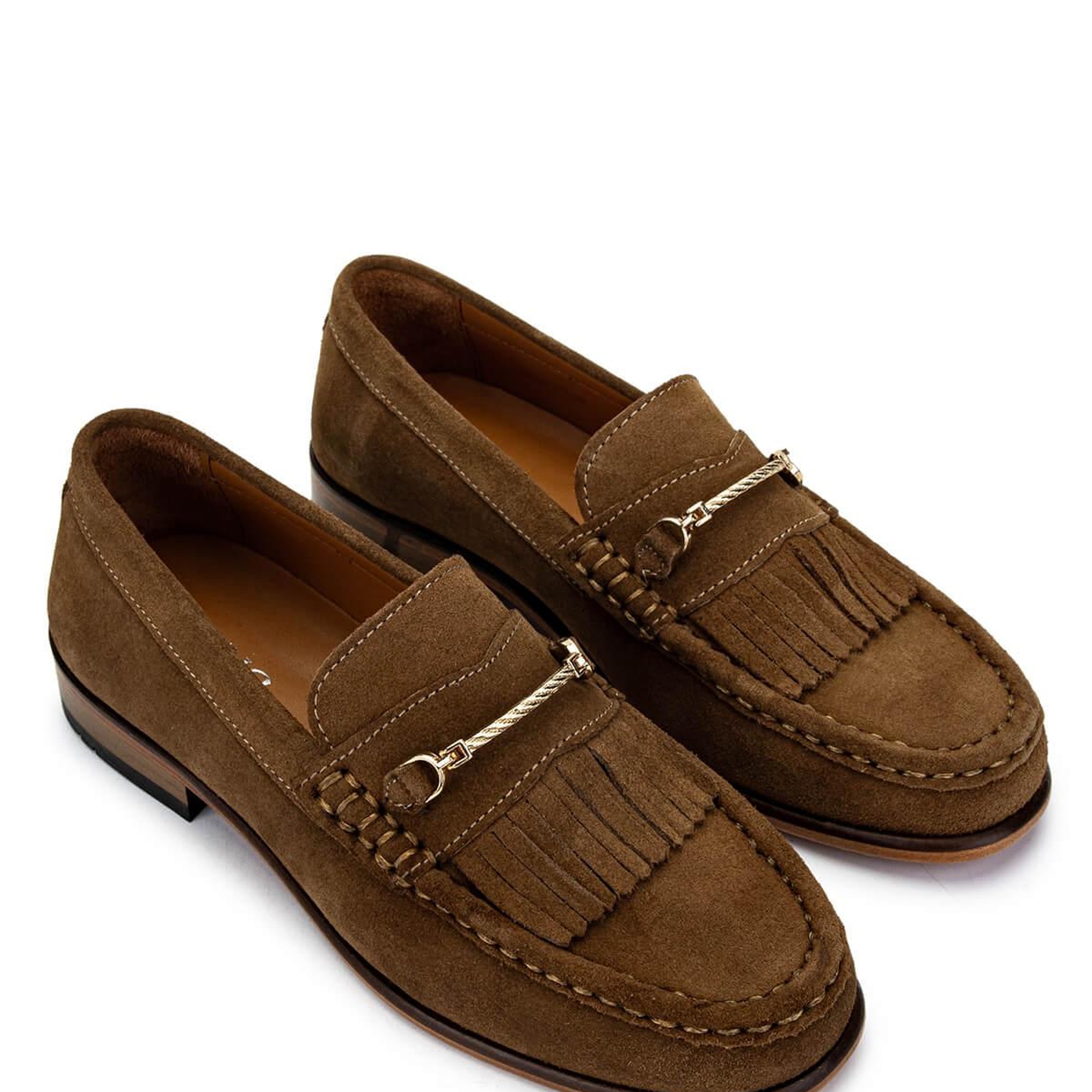 Tamer Tanca Kadın Hakiki Deri Kahverengi Loafer Ayakkabı