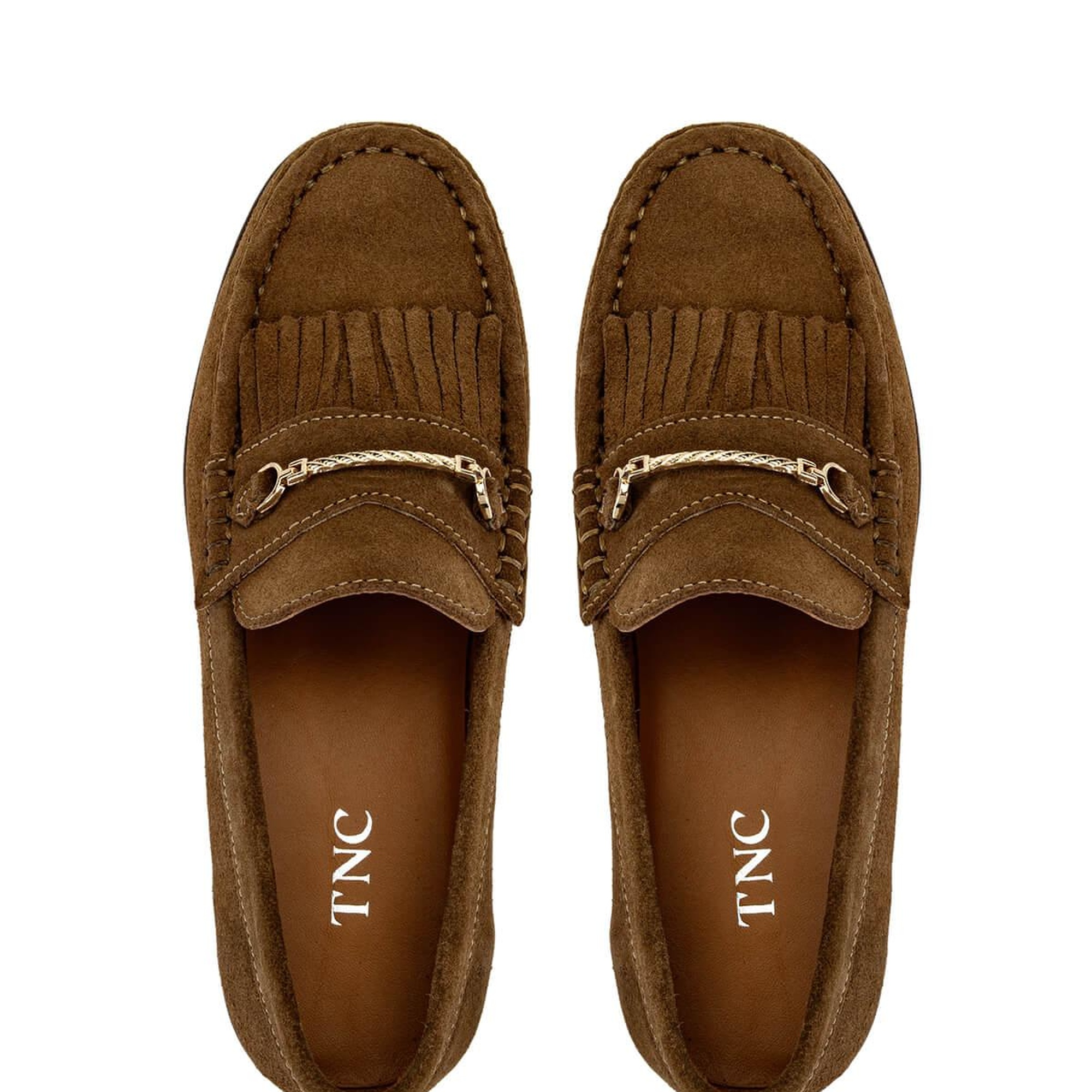 Tamer Tanca Kadın Hakiki Deri Kahverengi Loafer Ayakkabı