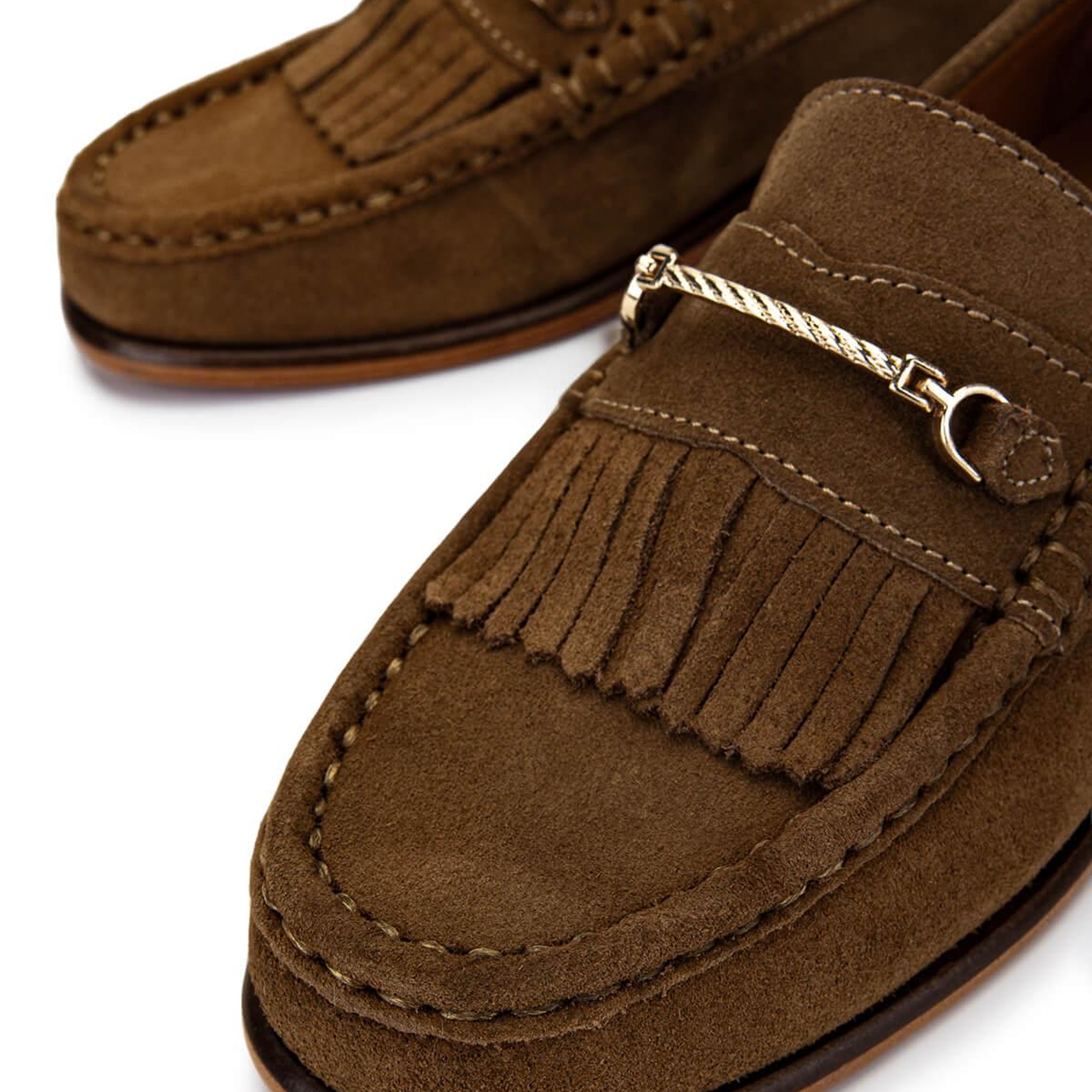 Tamer Tanca Kadın Hakiki Deri Kahverengi Loafer Ayakkabı