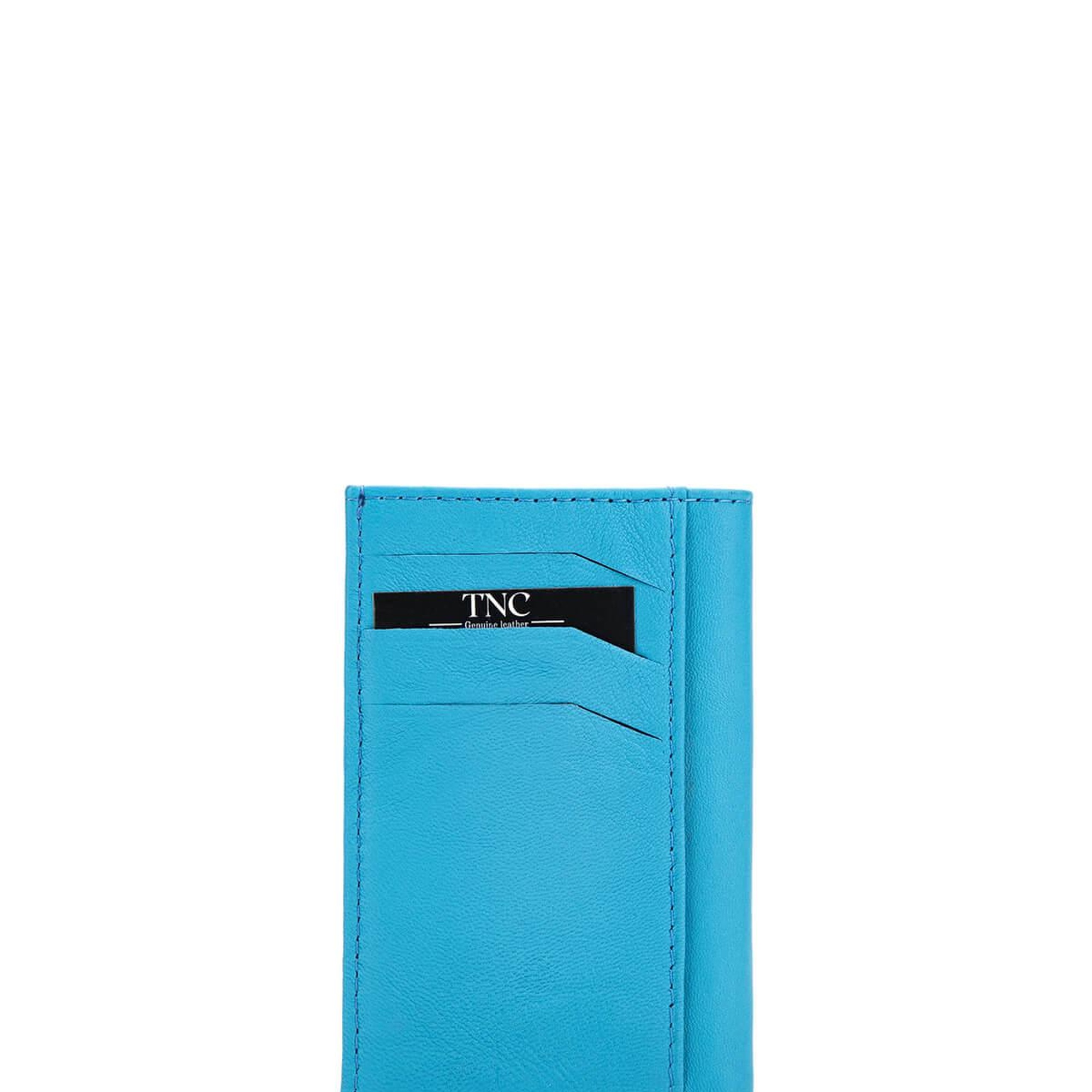 Tamer Tanca Erkek Hakiki Deri Mavi Togo Kartlık