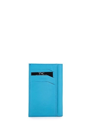  Tamer Tanca Erkek Hakiki Deri Mavi Togo Kartlık
