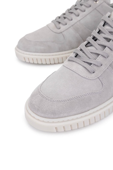 Tamer Tanca Erkek Hakiki Deri Gri Sneakers & Spor Ayakkabı