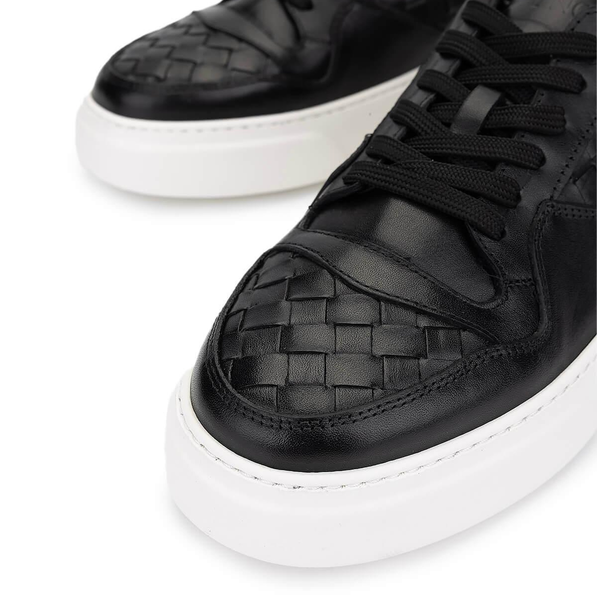 Tamer Tanca Erkek Hakiki Deri Siyah Sneakers & Spor Ayakkabı