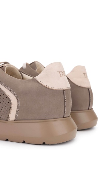  Tamer Tanca Erkek Hakiki Deri Bej Sneakers & Spor Ayakkabı