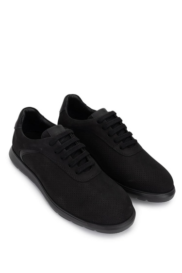  Tamer Tanca Erkek Hakiki Deri Siyah Sneakers & Spor Ayakkabı