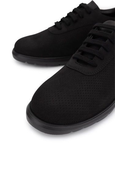  Tamer Tanca Erkek Hakiki Deri Siyah Sneakers & Spor Ayakkabı