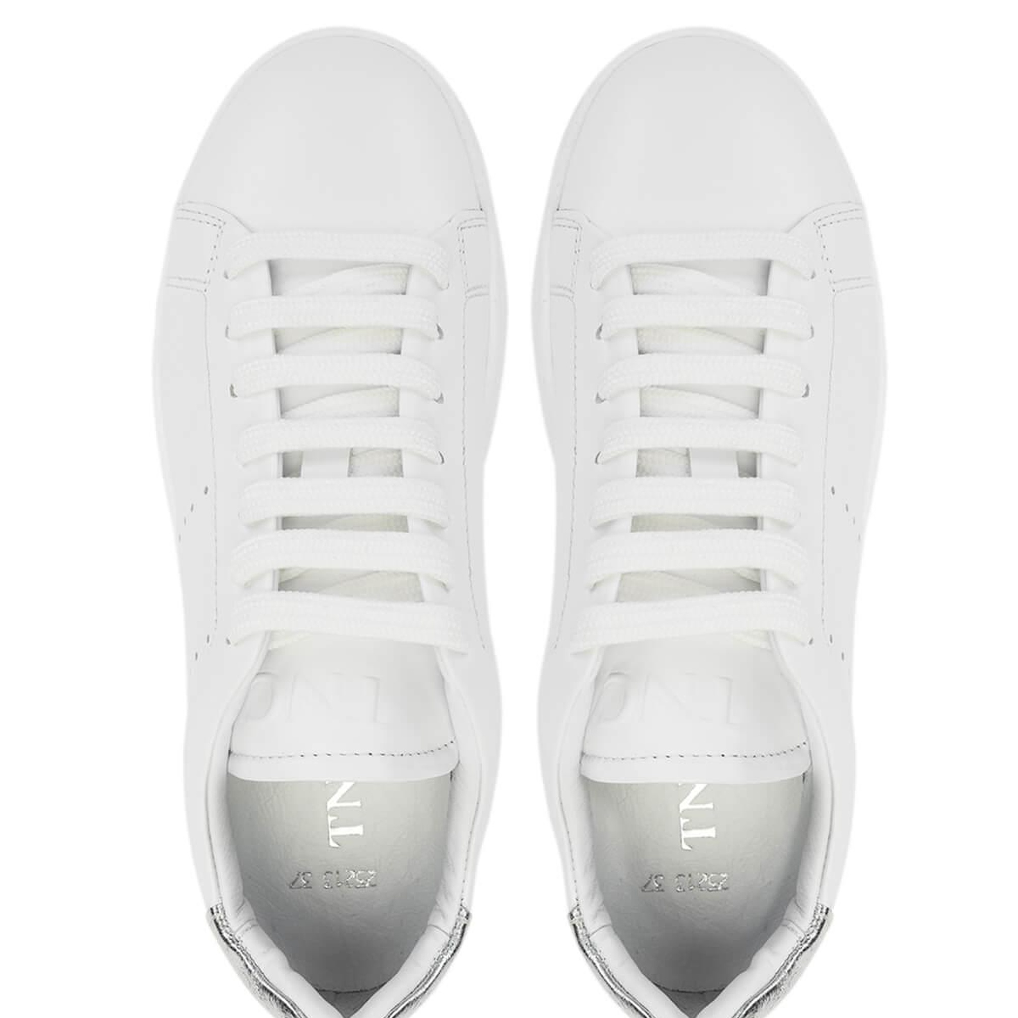 Tamer Tanca Kadın Hakiki Deri Beyaz/Gümüş Sneakers & Spor Ayakkabı