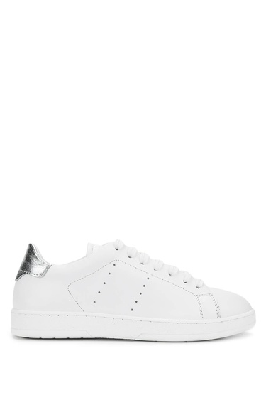  Tamer Tanca Kadın Hakiki Deri Beyaz/Gümüş Sneakers & Spor Ayakkabı
