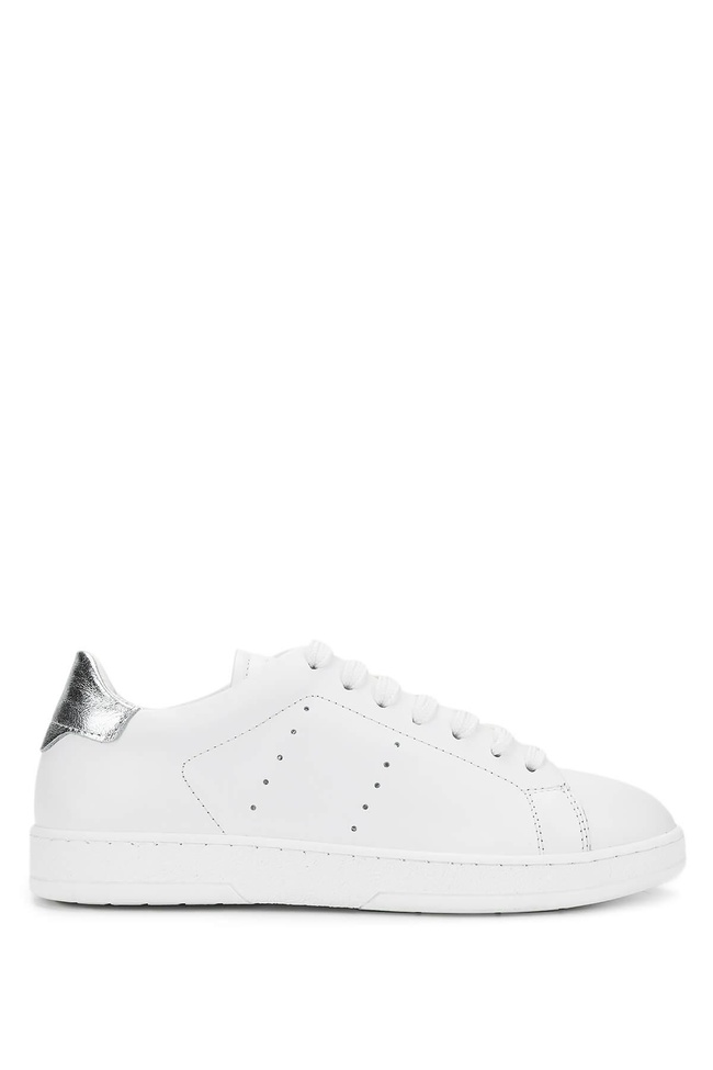  Tamer Tanca Kadın Hakiki Deri Beyaz/Gümüş Sneakers & Spor Ayakkabı