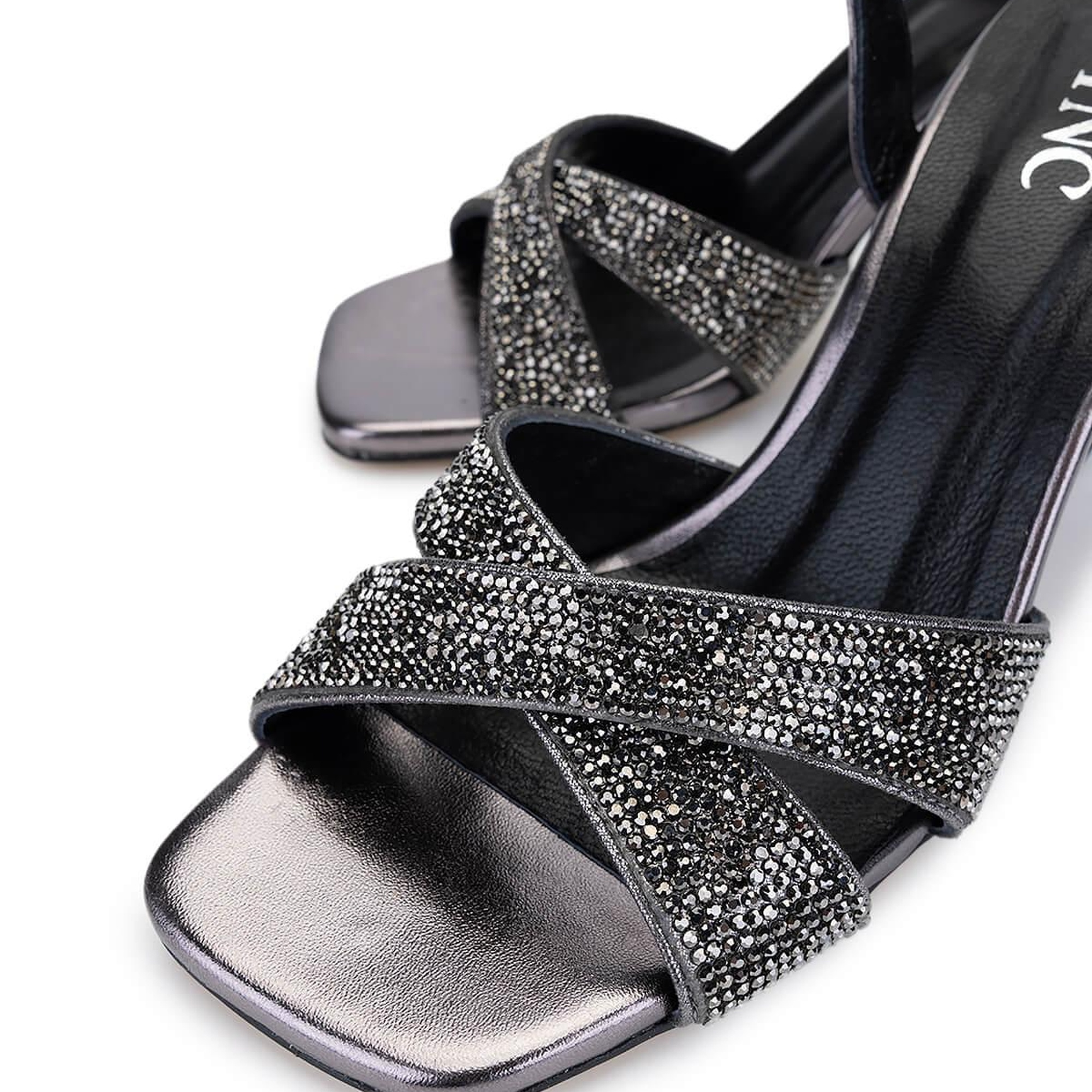 Tamer Tanca Kadın Hakiki Deri Metalik Topuklu Ayakkabı