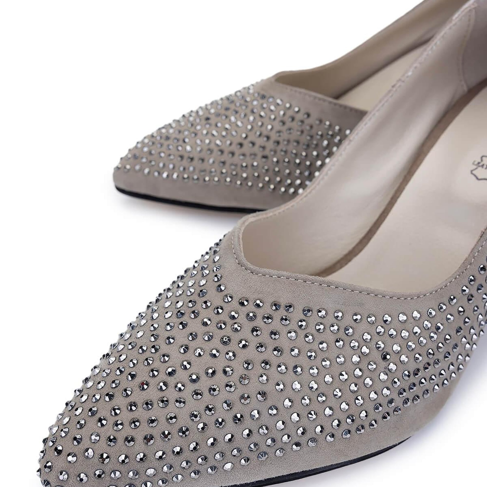 Tamer Tanca Kadın Hakiki Deri Taş Süet Topuklu Ayakkabı