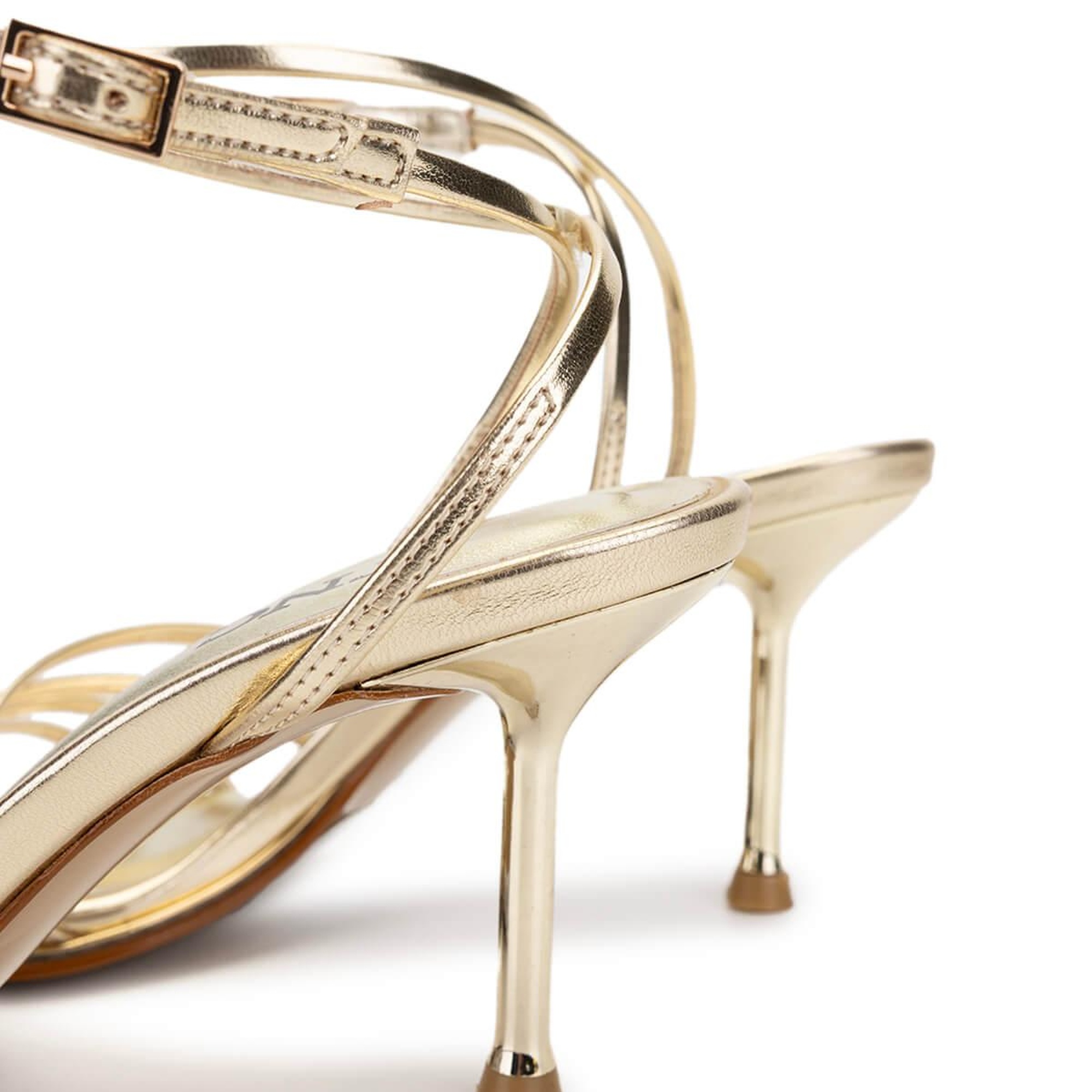 Tamer Tanca Kadın Hakiki Deri Dore Topuklu Ayakkabı