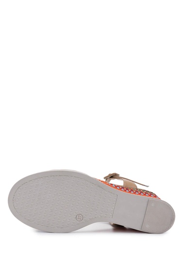  Tamer Tanca Kadın Hakiki Deri Camel Topuklu Ayakkabı