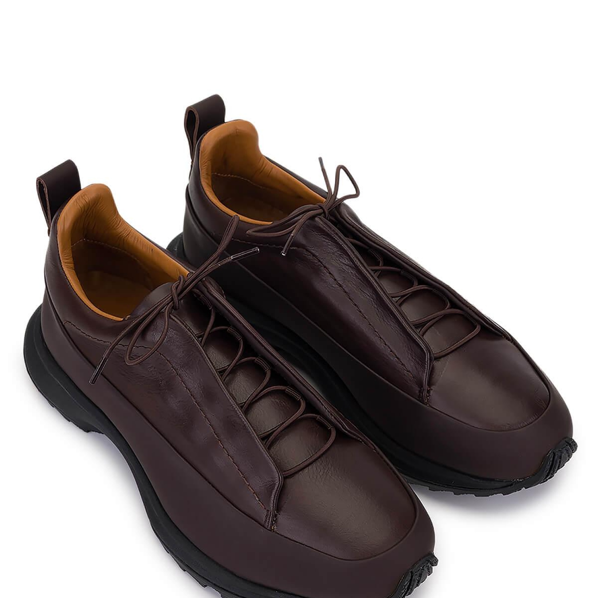 Tamer Tanca Erkek Hakiki Deri Kahverengi Sneakers & Spor Ayakkabı