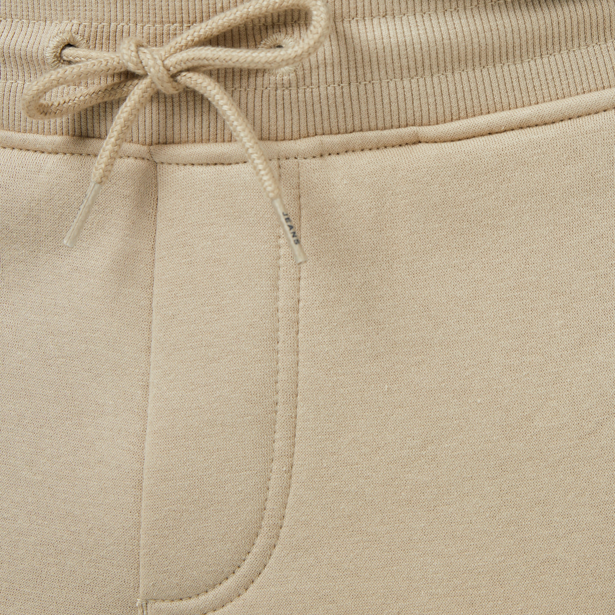 Tommy Jeans Flag Slim Fit Erkek Bej Eşofman Altı