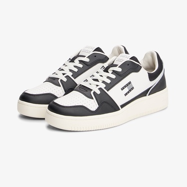  Tommy Hilfiger Retro Basket Erkek Siyah Spor Ayakkabı