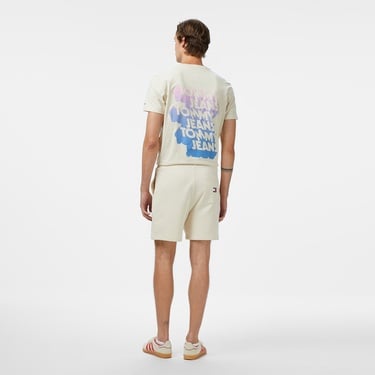  Tommy Jeans Stack Logo Erkek Bej Şort