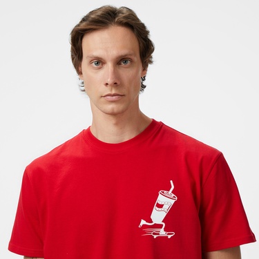  Tommy Hilfiger Back Logo Erkek Kırmızı T-Shirt