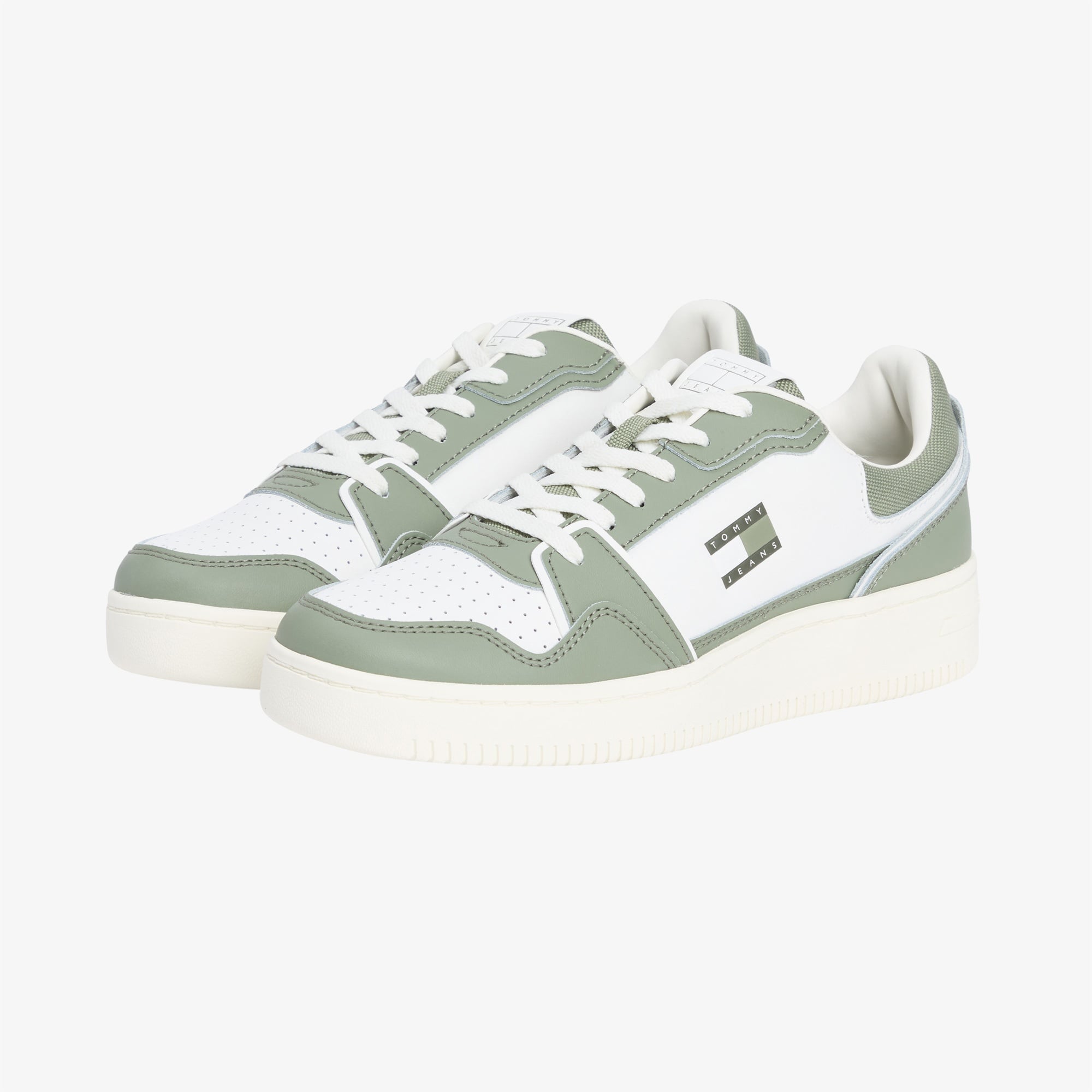 Tommy Jeans Retro Basket Erkek Yeşil Spor Ayakkabı
