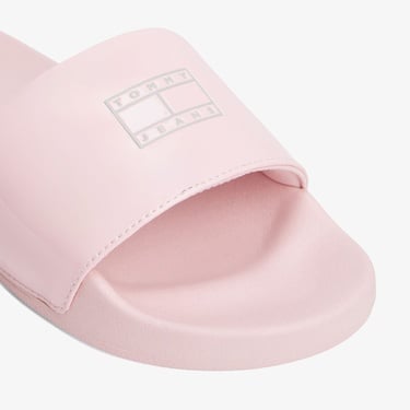  Tommy Jeans Flag Kadın Pembe Terlik