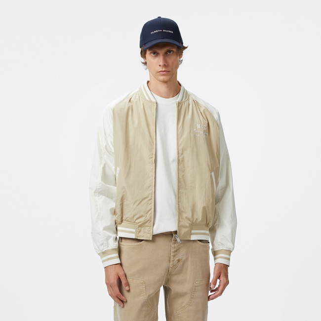  Tommy Hilfiger Jeans Graphic Su İtici Erkek Bej Ceket