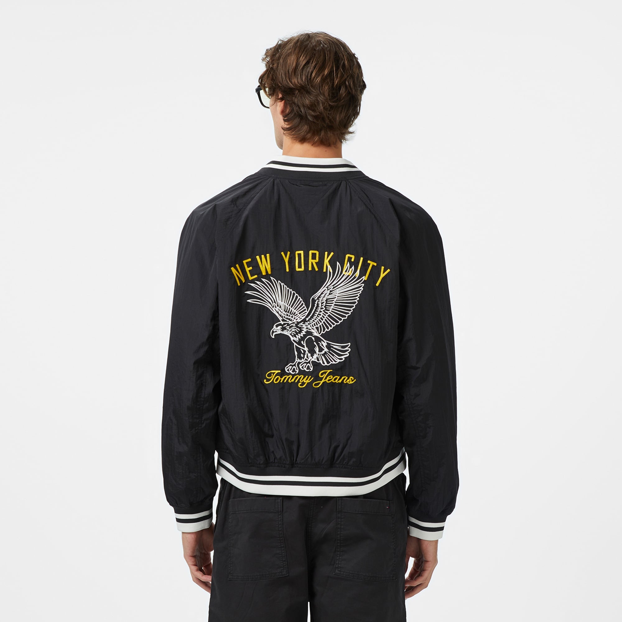 Tommy Jeans Solid Xs Badge Rlx Erkek Siyah Pantolon