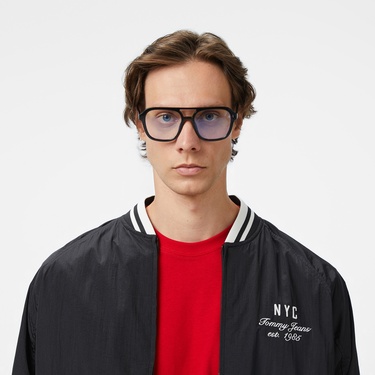  Tommy Jeans Solid Xs Badge Rlx Erkek Siyah Pantolon