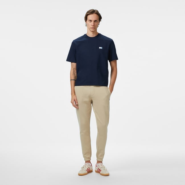  Tommy Jeans Flag Slim Fit Erkek Bej Eşofman Altı