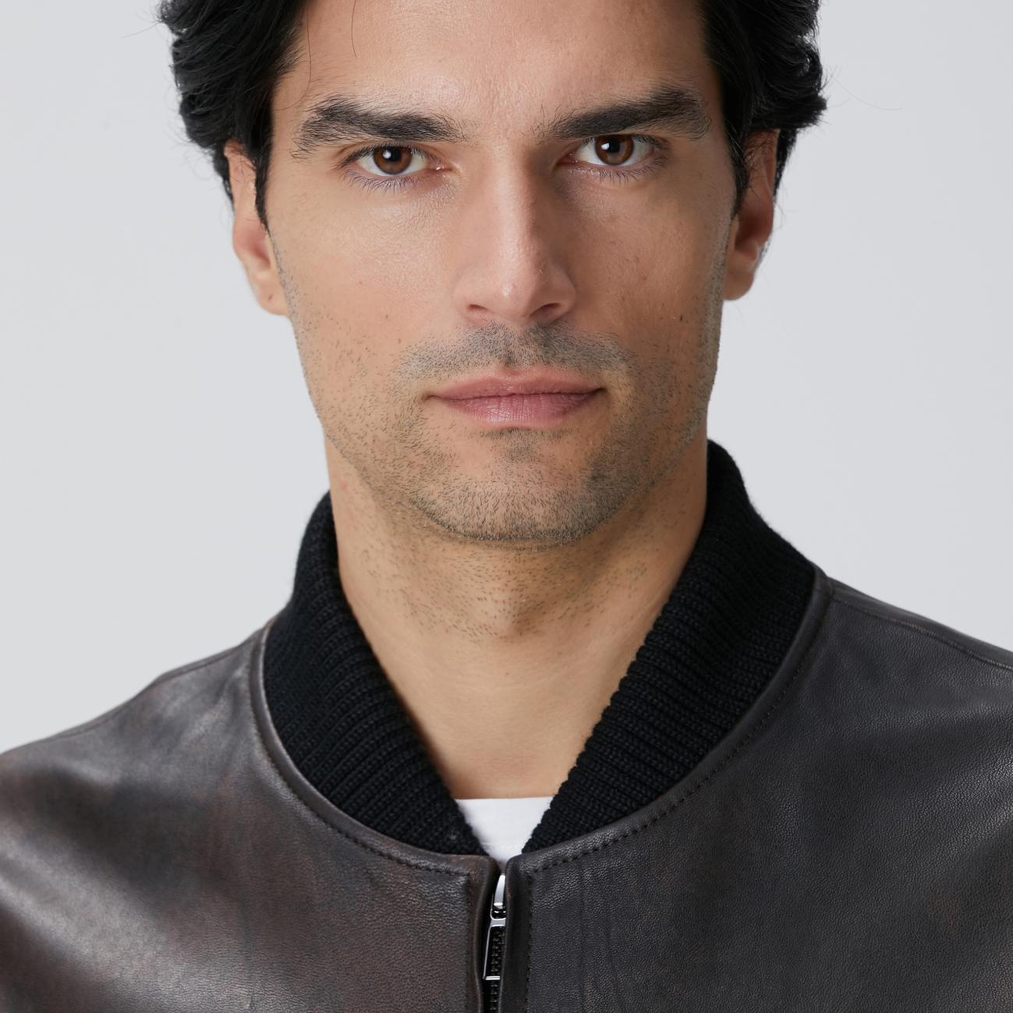 Network Erkek Kahverengi Deri Mont