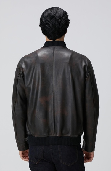  Network Erkek Kahverengi Deri Mont