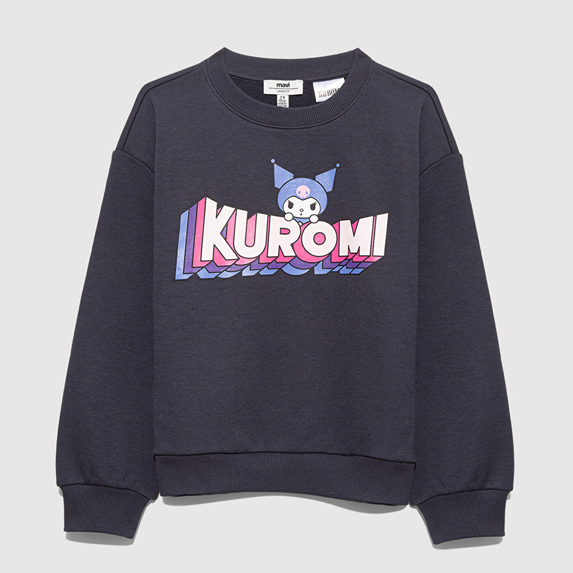 Mavi Kuromi Baskılı Antrasit Sweatshirt 7S10139-70087