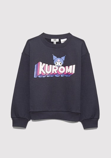  Mavi Kuromi Baskılı Antrasit Sweatshirt 7S10139-70087