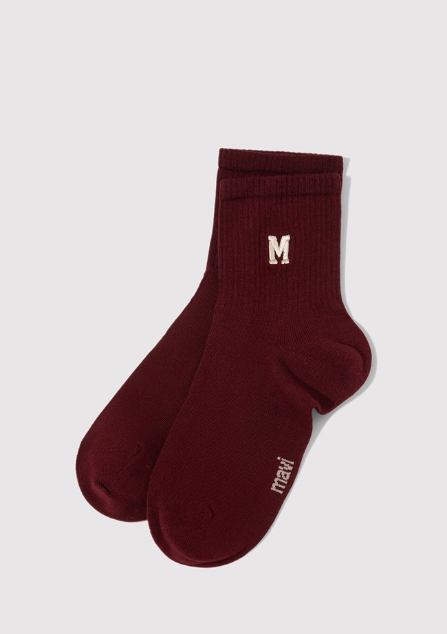  Mavi Bordo Soket Çorap 1913541-30840