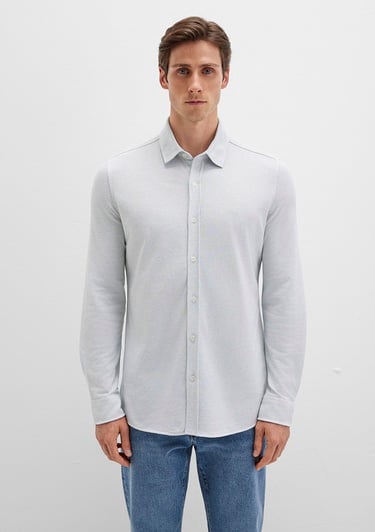  Mavi Yeşil Gömlek Slim Fit / Dar Kesim 0211664-71476