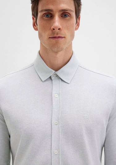  Mavi Yeşil Gömlek Slim Fit / Dar Kesim 0211664-71476