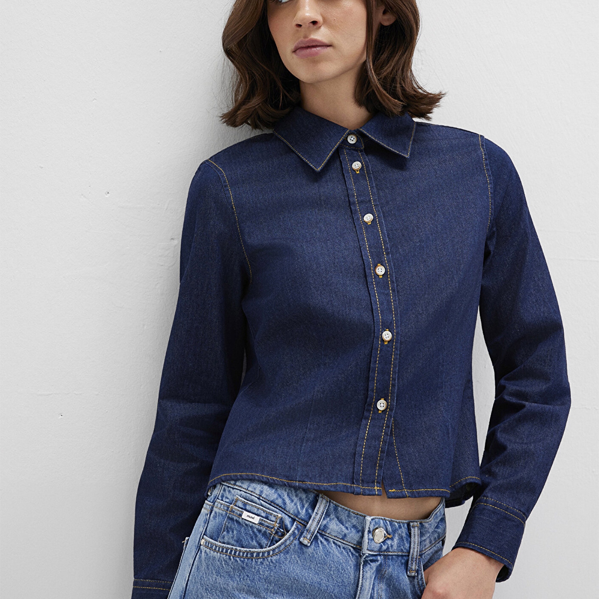 Mavi Mavi Gömlek Slim Fit / Dar Kesim 1211178-85481