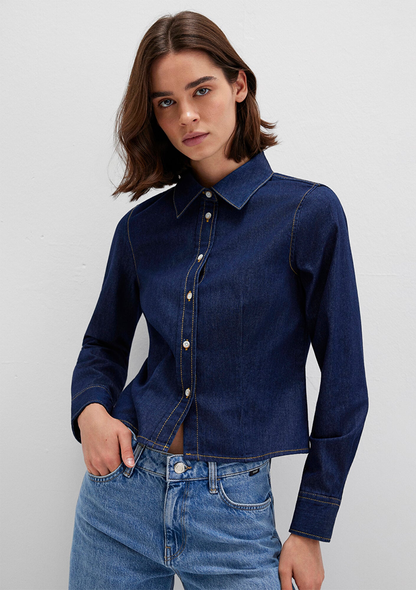  Mavi Mavi Gömlek Slim Fit / Dar Kesim 1211178-85481