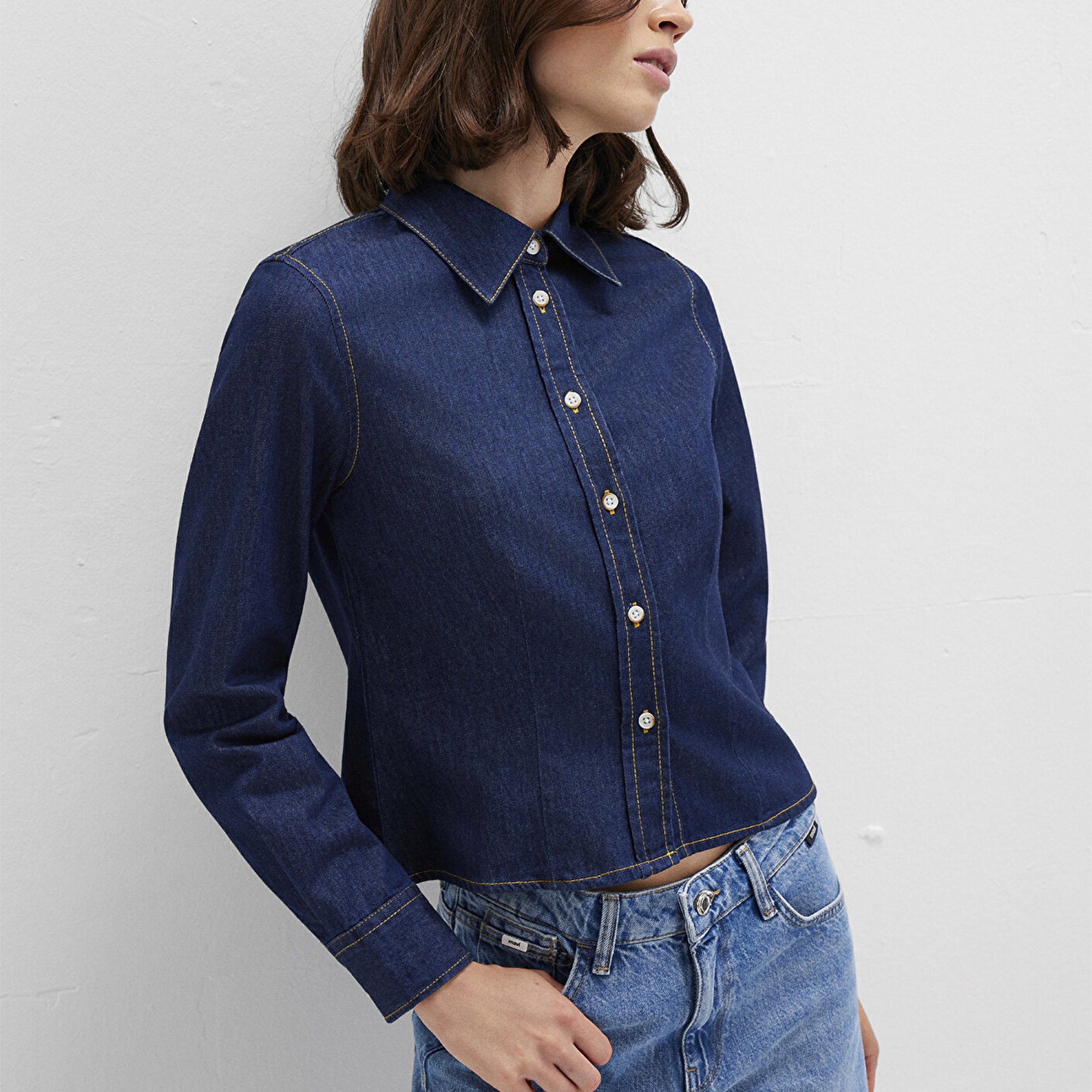 Mavi Mavi Gömlek Slim Fit / Dar Kesim 1211178-85481