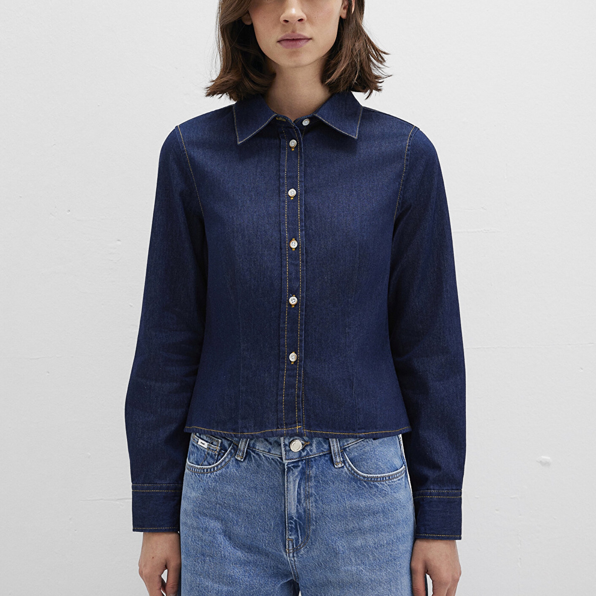 Mavi Mavi Gömlek Slim Fit / Dar Kesim 1211178-85481