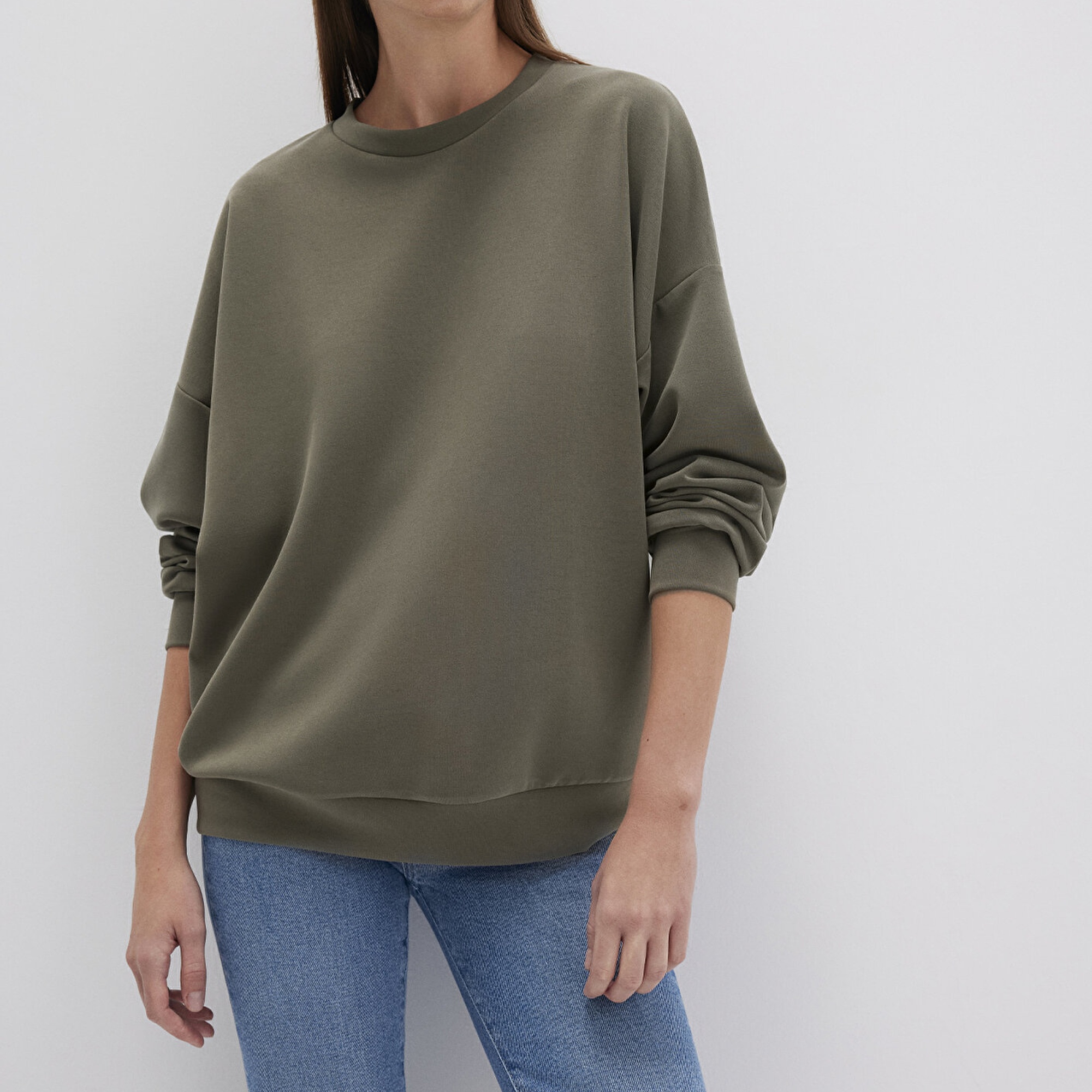 Mavi Lux Touch TENCEL TM Modal MavKahverengi Sweatshirt 168837-87538