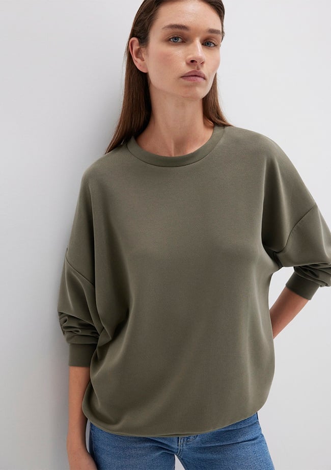  Mavi Lux Touch TENCEL TM Modal MavKahverengi Sweatshirt 168837-87538