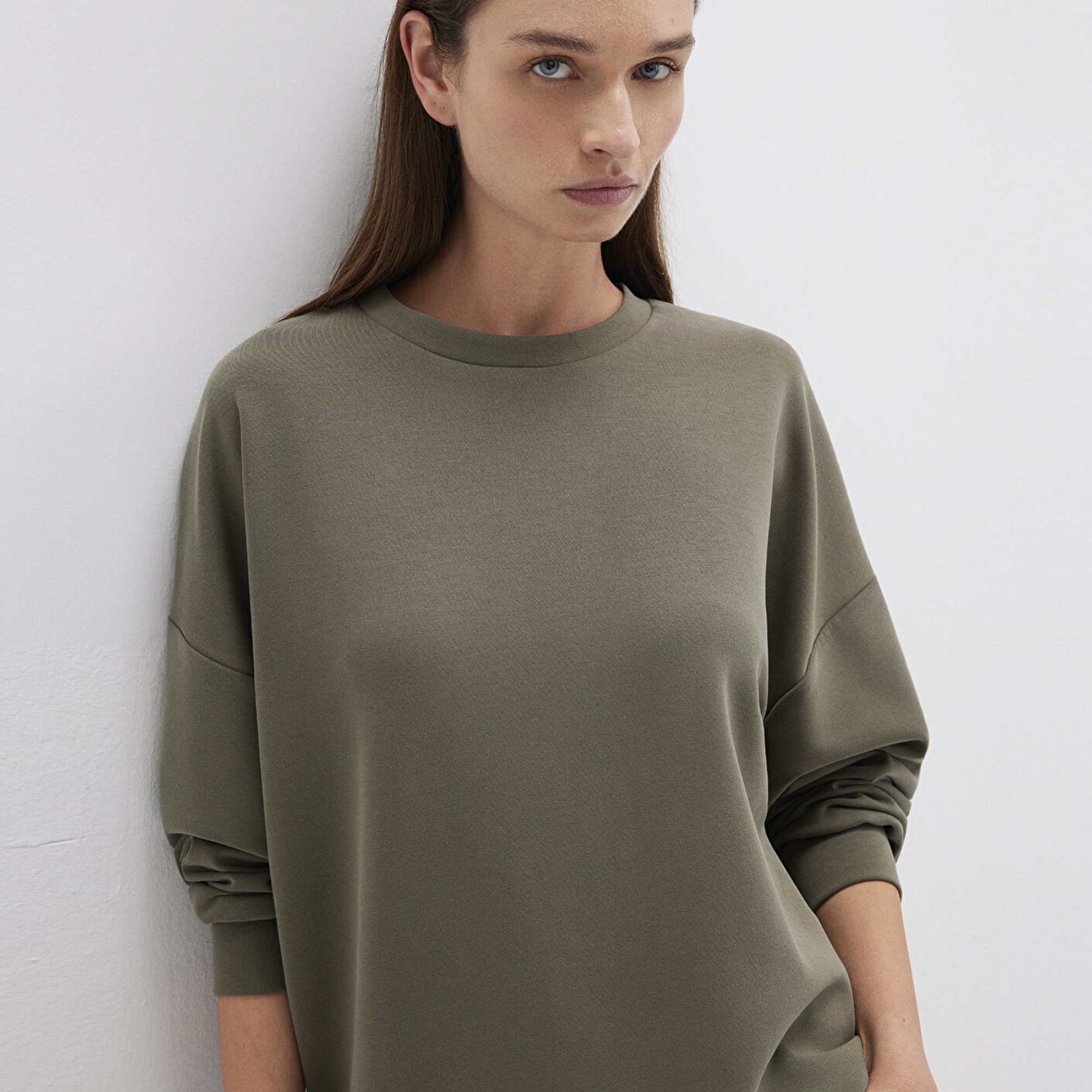 Mavi Lux Touch TENCEL TM Modal MavKahverengi Sweatshirt 168837-87538