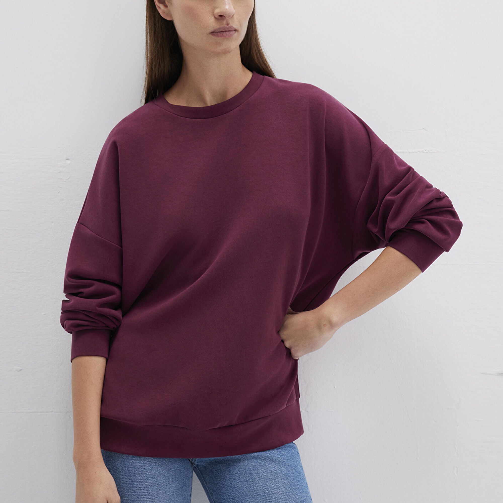 Mavi Lux Touch TENCEL TM Modal Bordo Sweatshirt 168837-70426