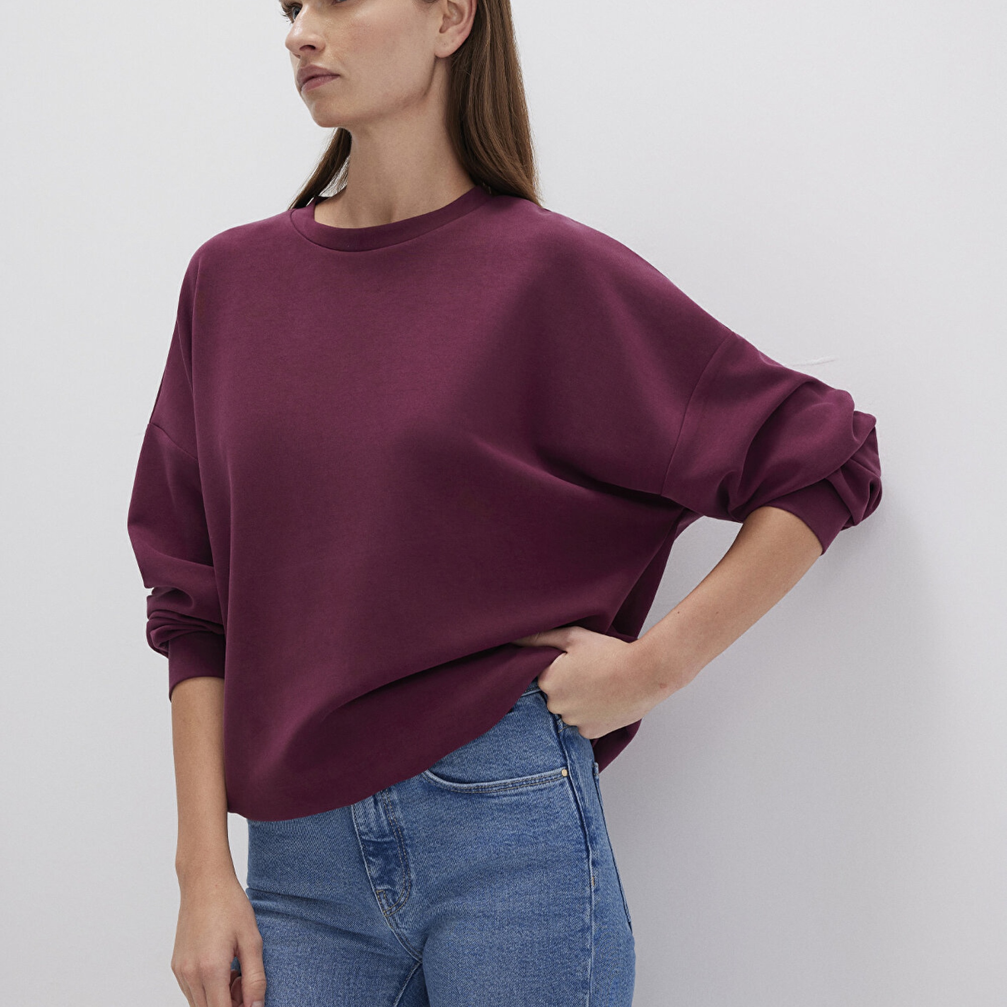 Mavi Lux Touch TENCEL TM Modal Bordo Sweatshirt 168837-70426