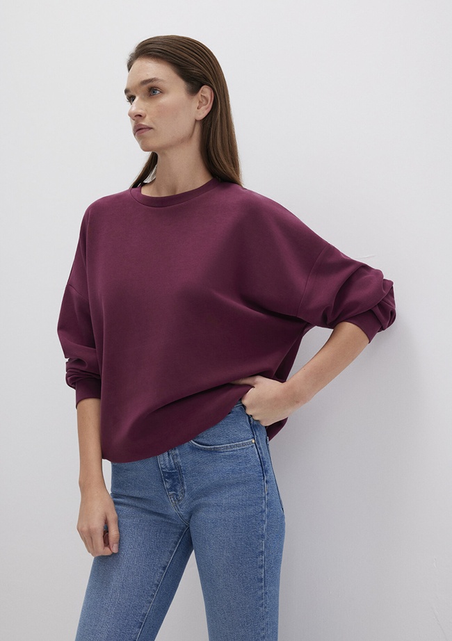  Mavi Lux Touch TENCEL TM Modal Bordo Sweatshirt 168837-70426