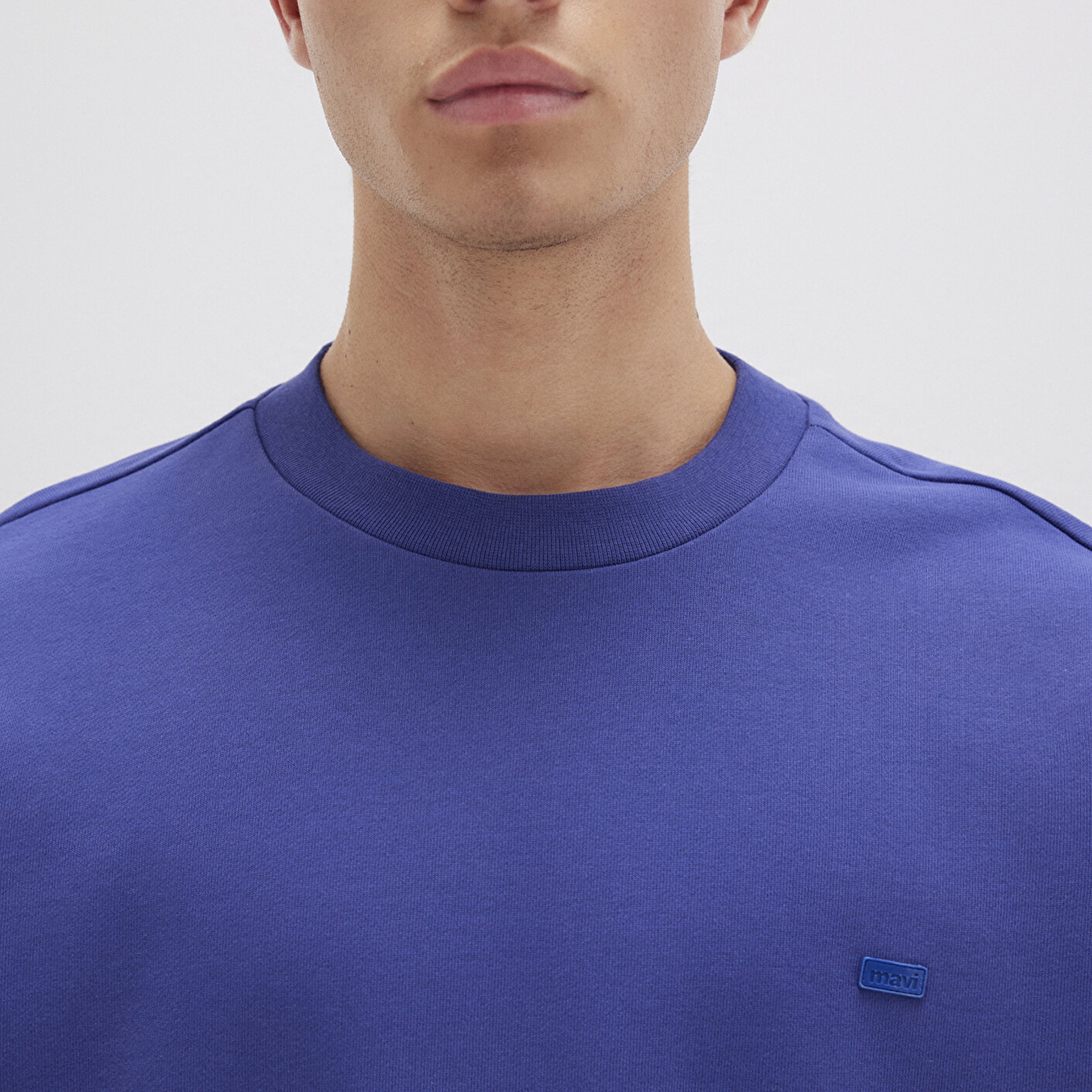 Mavi Bisiklet Yaka Mavi Sweatshirt 0S10415-70695