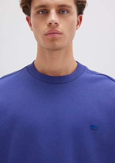  Mavi Bisiklet Yaka Mavi Sweatshirt 0S10415-70695