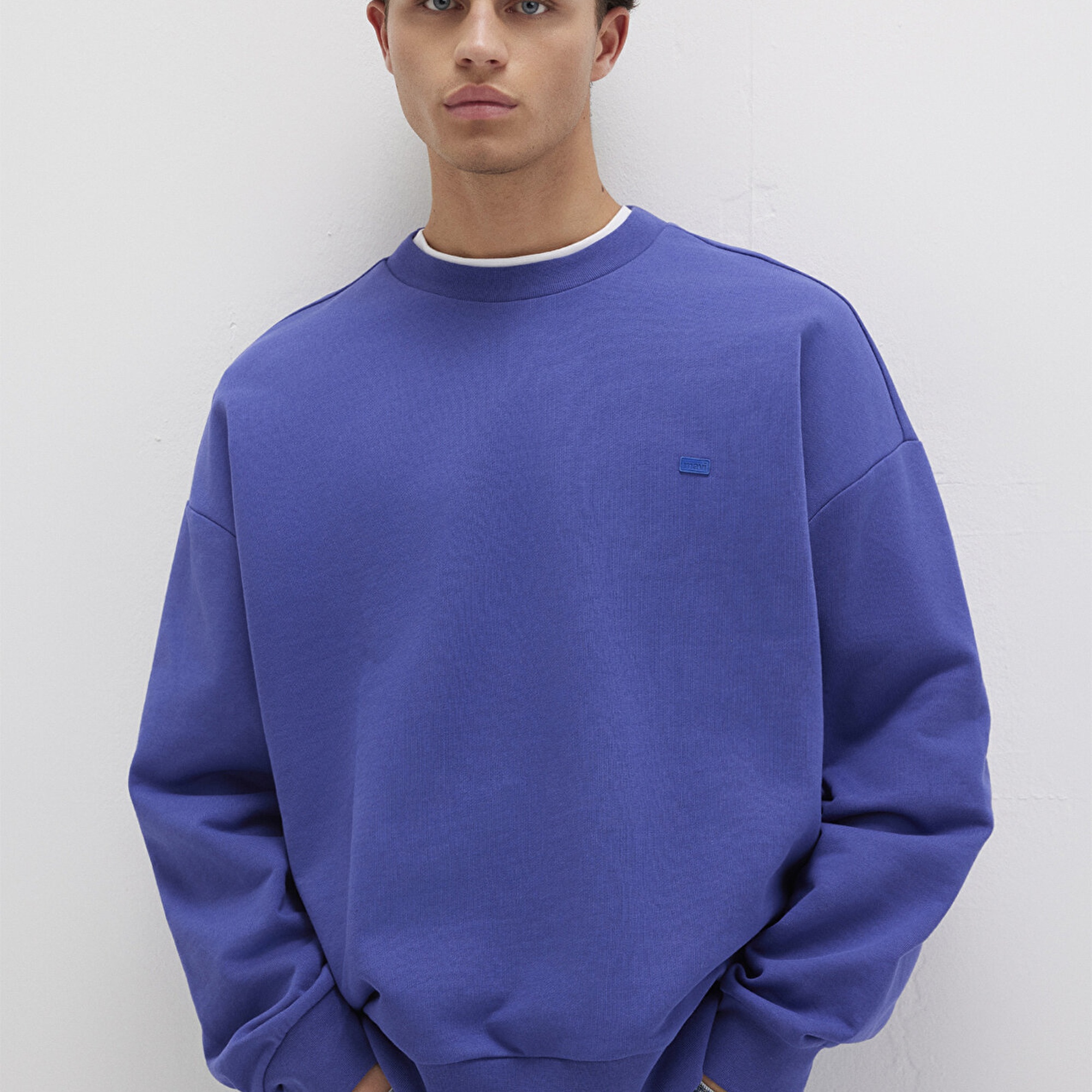 Mavi Bisiklet Yaka Mavi Sweatshirt 0S10415-70695